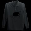 Long Sleeve Silk Touch Polo with Pocket Thumbnail