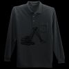 Long Sleeve Silk Touch Polo with Pocket Thumbnail