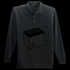 Long Sleeve Silk Touch Polo with Pocket Thumbnail