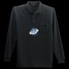 Long Sleeve Silk Touch Polo with Pocket Thumbnail