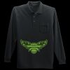 Long Sleeve Silk Touch Polo with Pocket Thumbnail