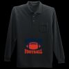 Long Sleeve Silk Touch Polo with Pocket Thumbnail