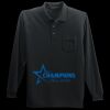 Long Sleeve Silk Touch Polo with Pocket Thumbnail