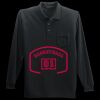 Long Sleeve Silk Touch Polo with Pocket Thumbnail