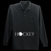 Long Sleeve Silk Touch Polo with Pocket Thumbnail