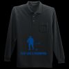 Long Sleeve Silk Touch Polo with Pocket Thumbnail